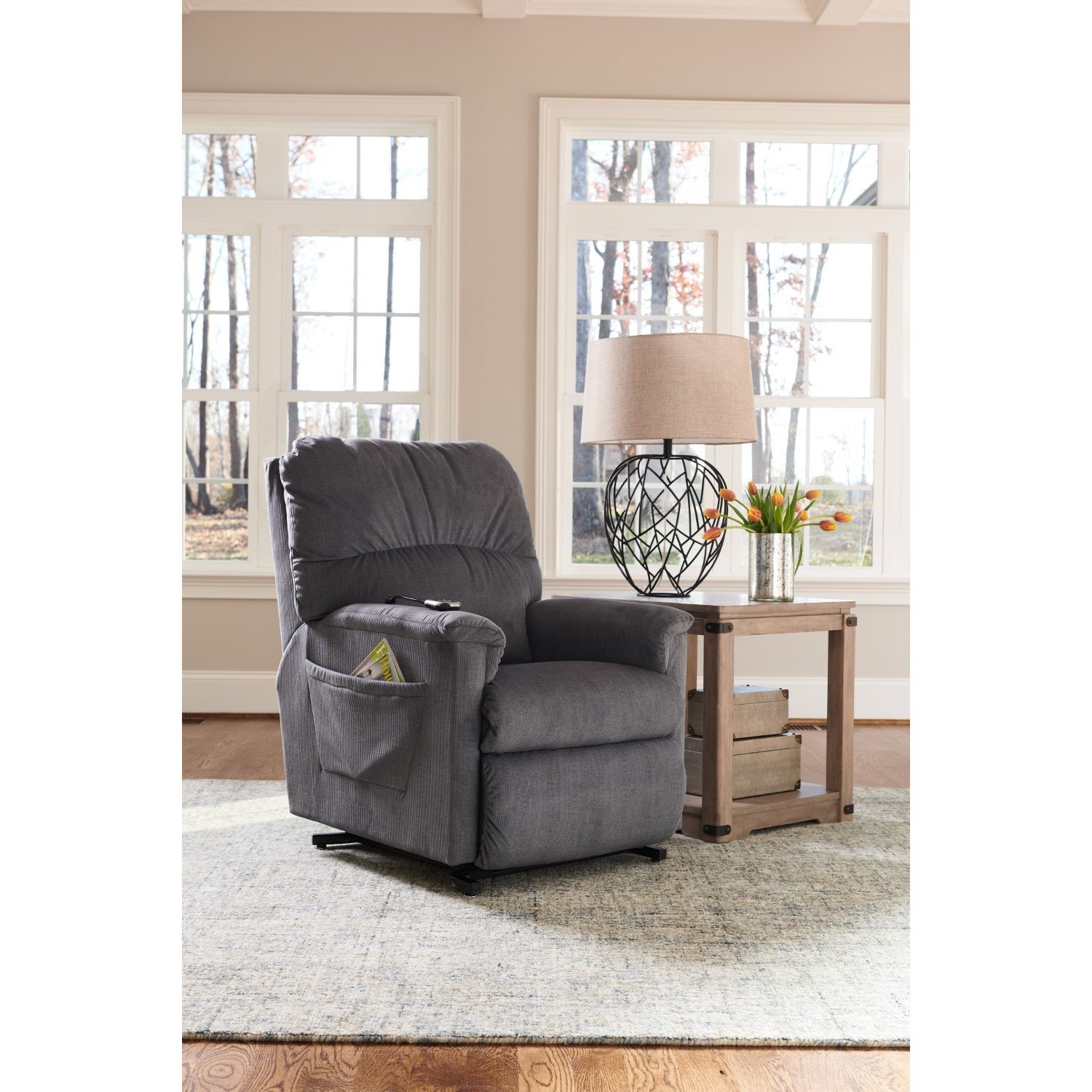 LaZBoy Margaret Casual Power Lift Recliner Godby Home Furnishings